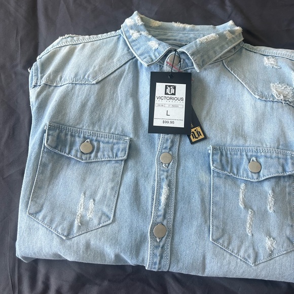 Victorious Jean shirt/jacket size L - Picture 3 of 5